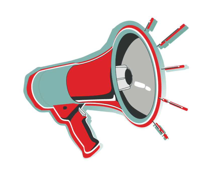 female-hand-with-megaphone-yellow-background copy 1