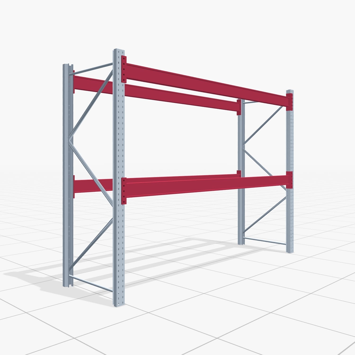 Palettenregale PRX 1000, Europalette, H: 2.100 mm, B: 2.900 mm, Palettengewicht: 1.250 kg, Palettenplätze: 9