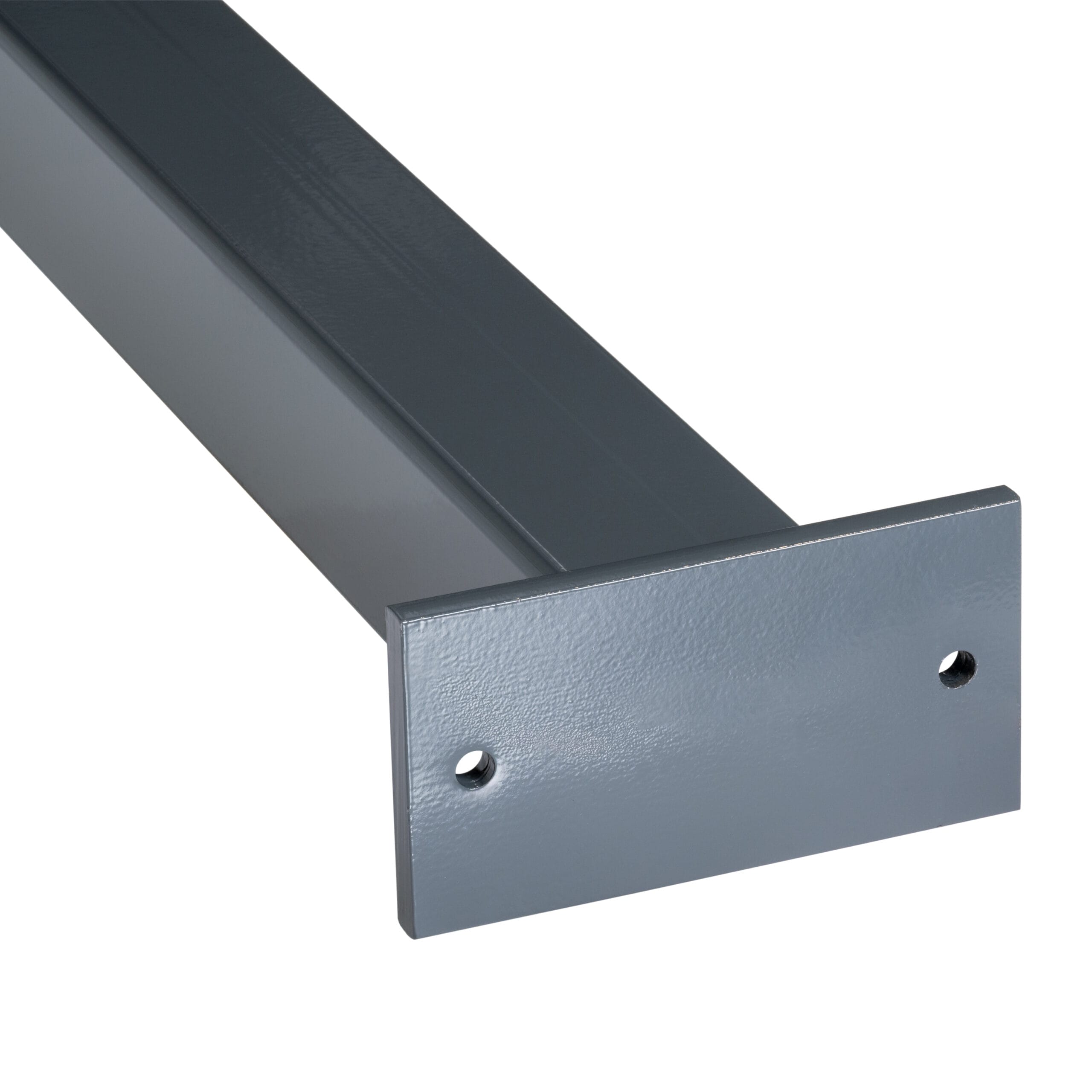 LBX 8000 LBX Stütze S4, QR 100x100x5 mm, mit 4 Bleche, Farbe RAL 7012 Basaltgrau