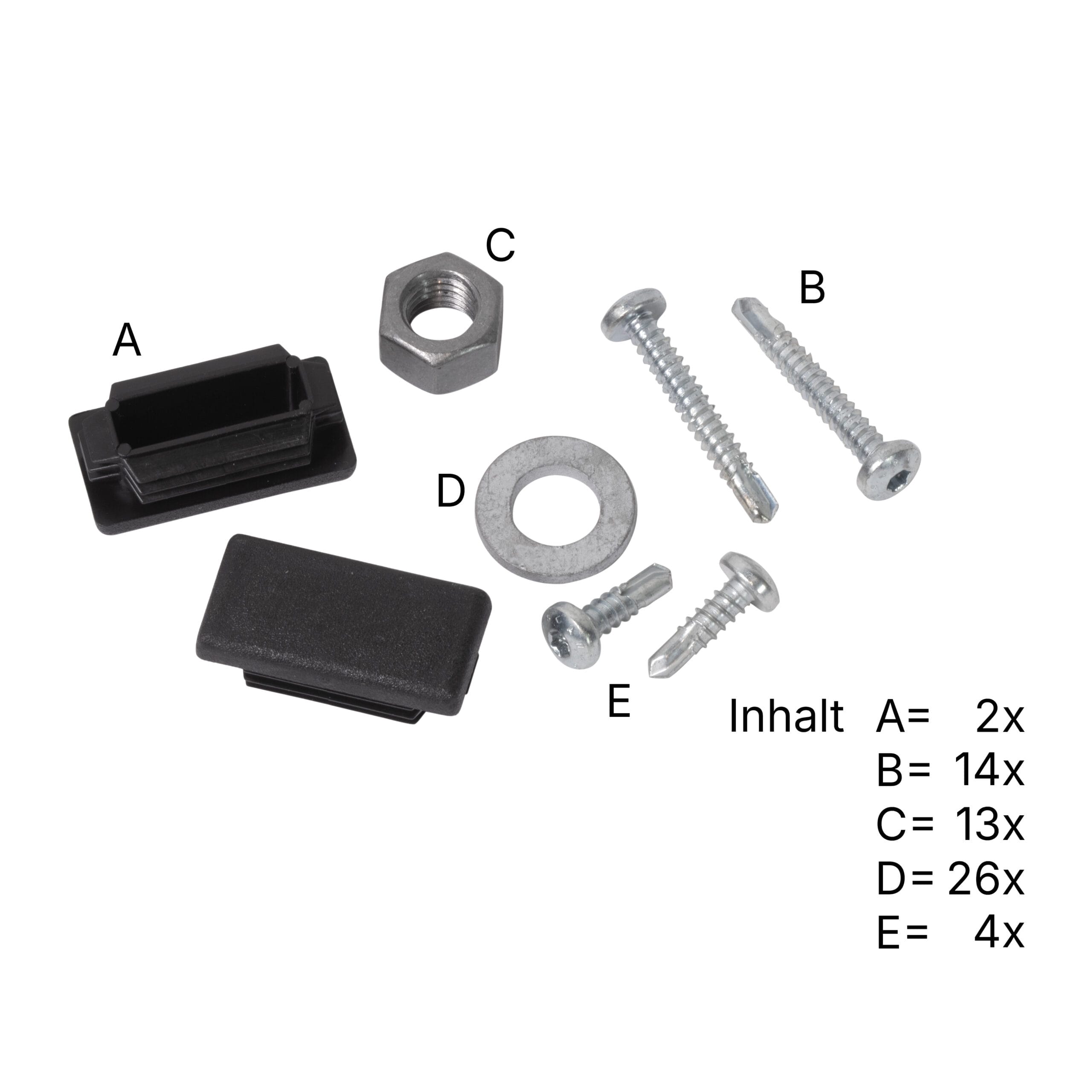 LBX 8000 Geländerstiele, komplett, 3 Stück, RAL 7035 Lichtgrau