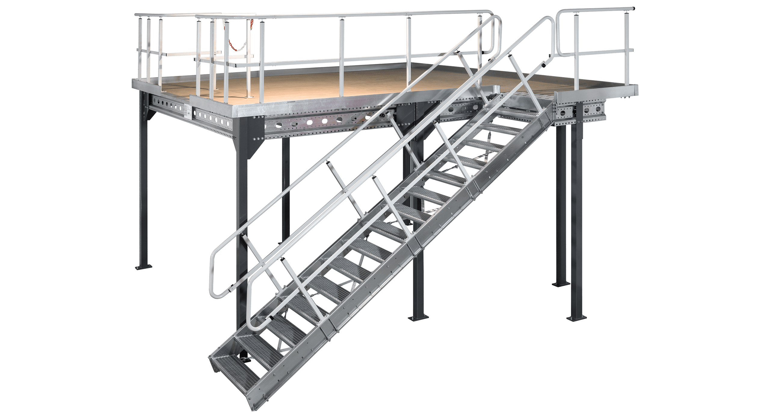 Lagerbühne von RAECKS - Komplette Ansicht , Freisteller Bild