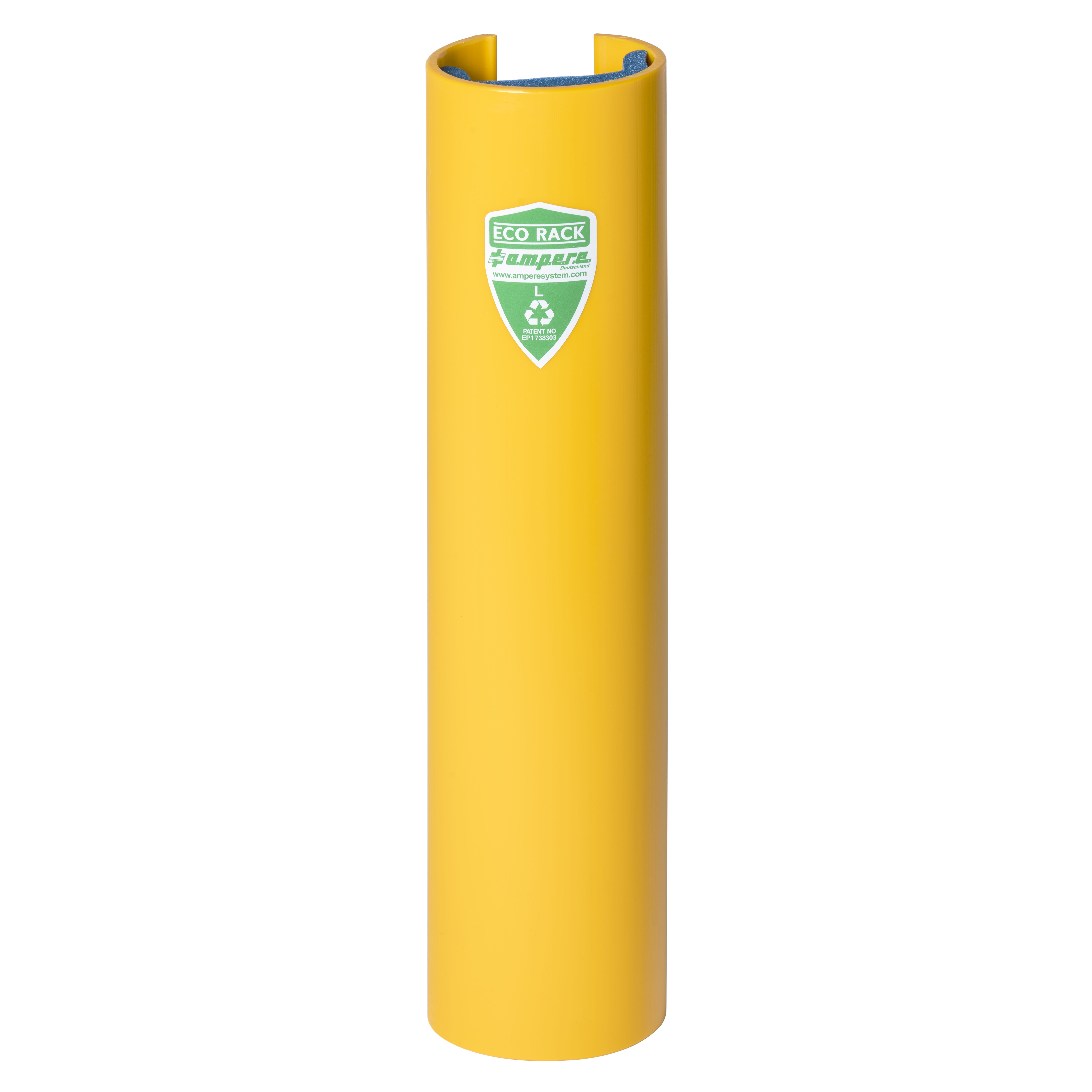 Regalstützenschutz Eco, H:600mm, L 101-110, HDPE, gelb