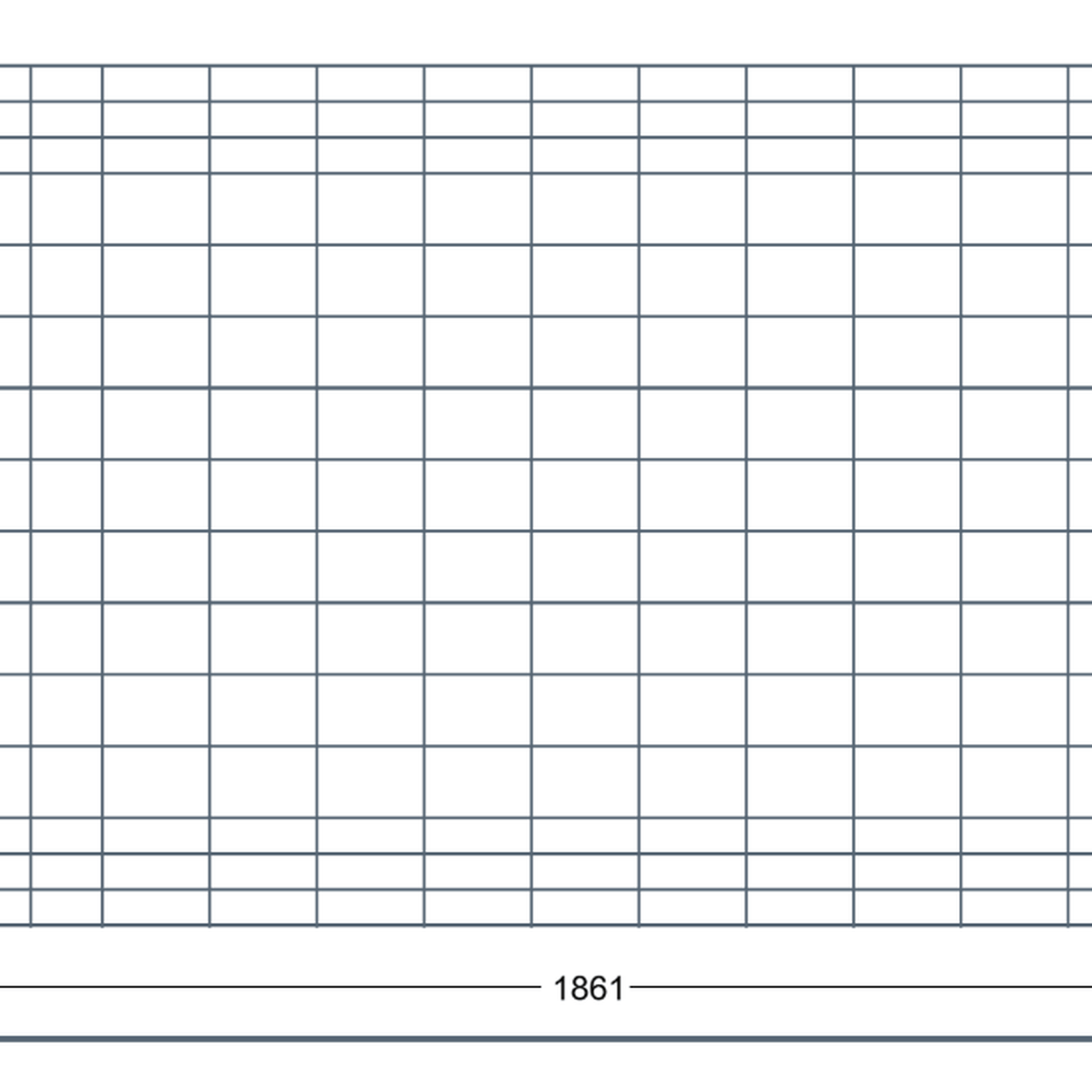 Gitterrückwand-Set PAL-Regal — 2 Plätze (1800-1850mm), 1206, 25