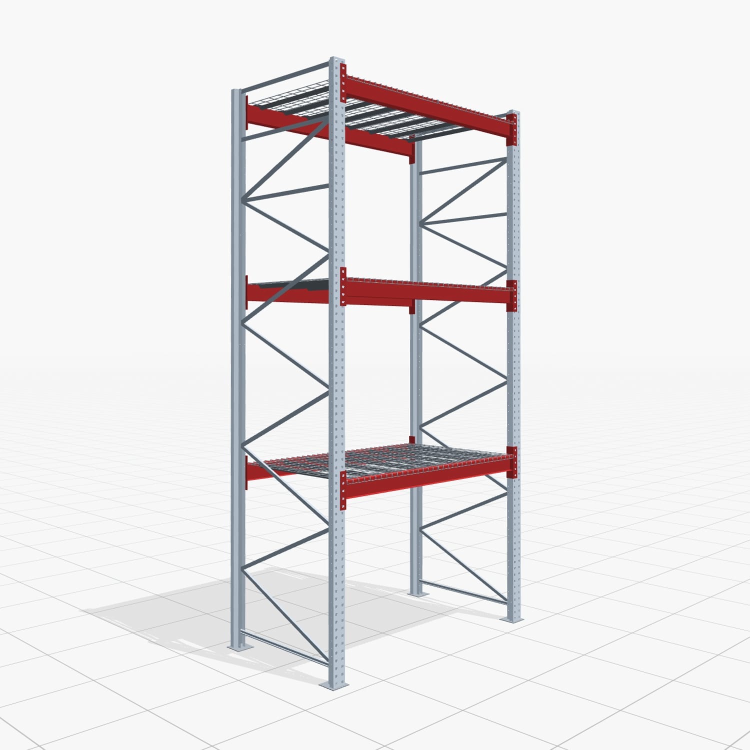 Palettenregale PRX 1000, Europalette, H: 4.100 mm, B: 2.000 mm, Palettengewicht: 750 kg, Palettenplätze: 8