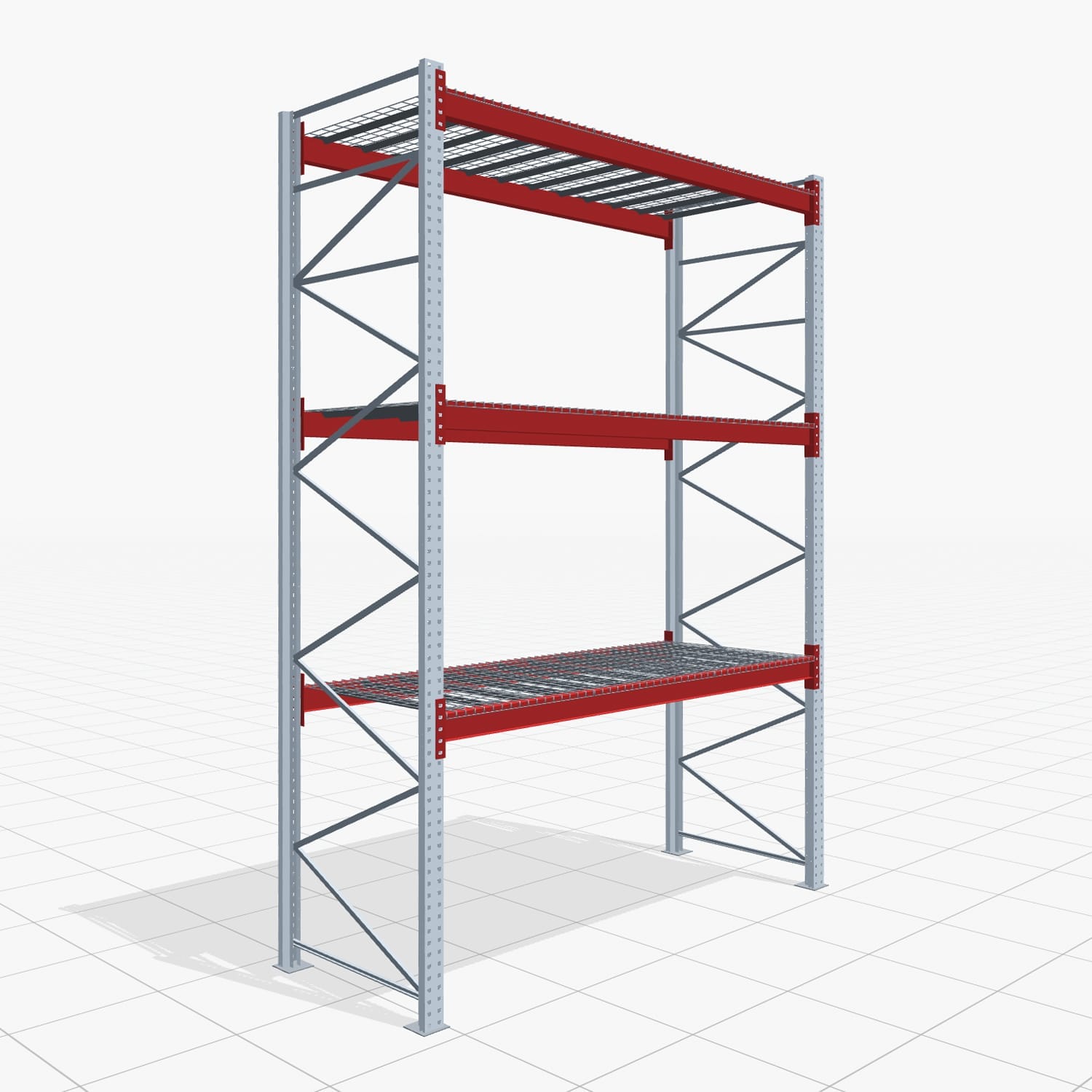 Palettenregale PRX 1000, Europalette, H: 4.100 mm, B: 2.900 mm, Palettengewicht: 500 kg, Palettenplätze: 12