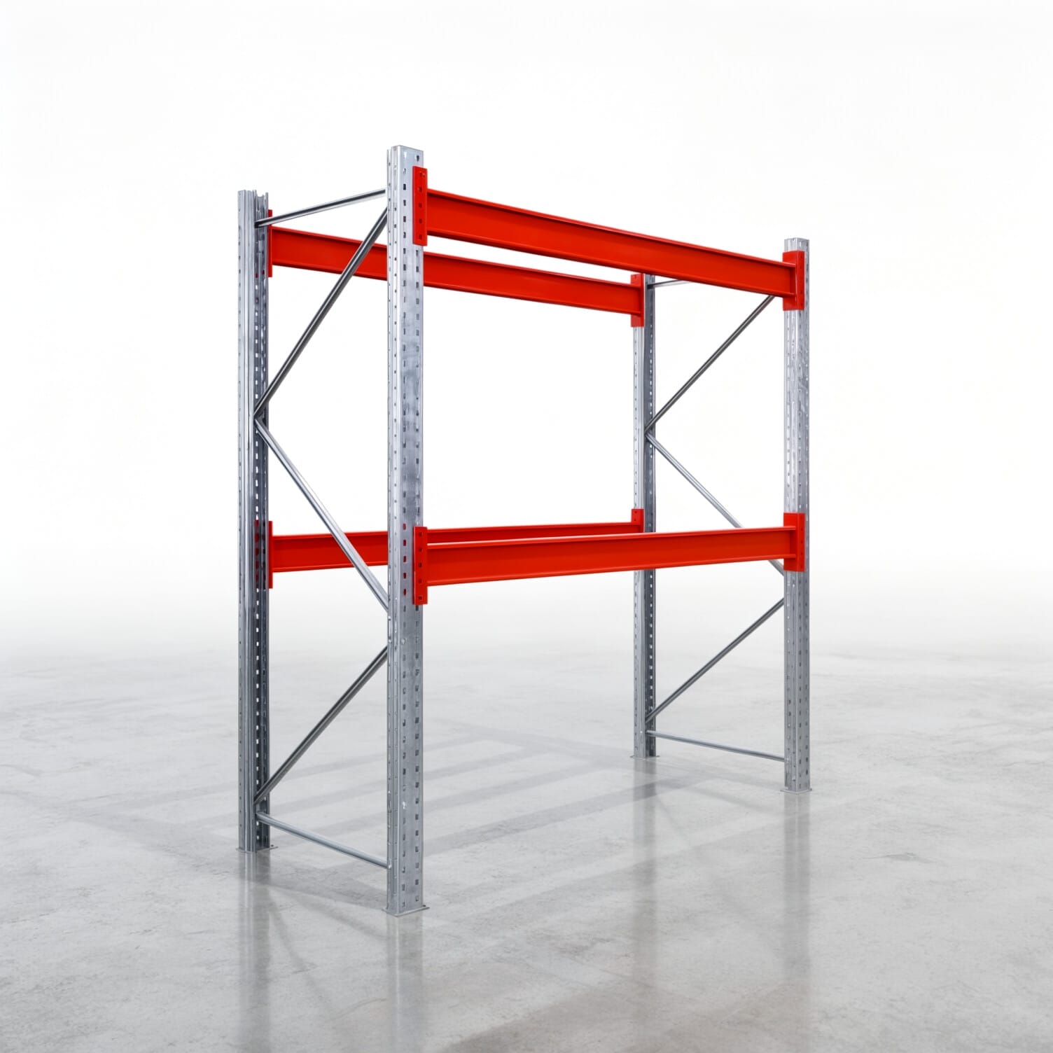 Palettenregale PRX 1000, Europalette, H: 2.100 mm, B: 2.000 mm, Palettengewicht: 1.000 kg, Palettenplätze: 6