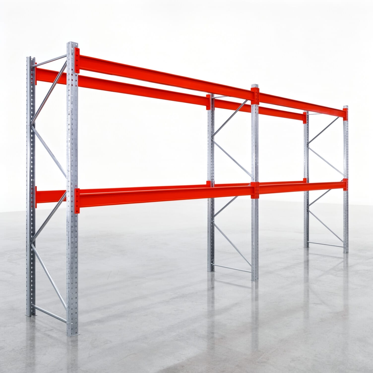 Palettenregale PRX 1000, Europalette, H: 2.600 mm, B: 5.700 mm, Palettengewicht: 1.000 kg, Palettenplätze: 18