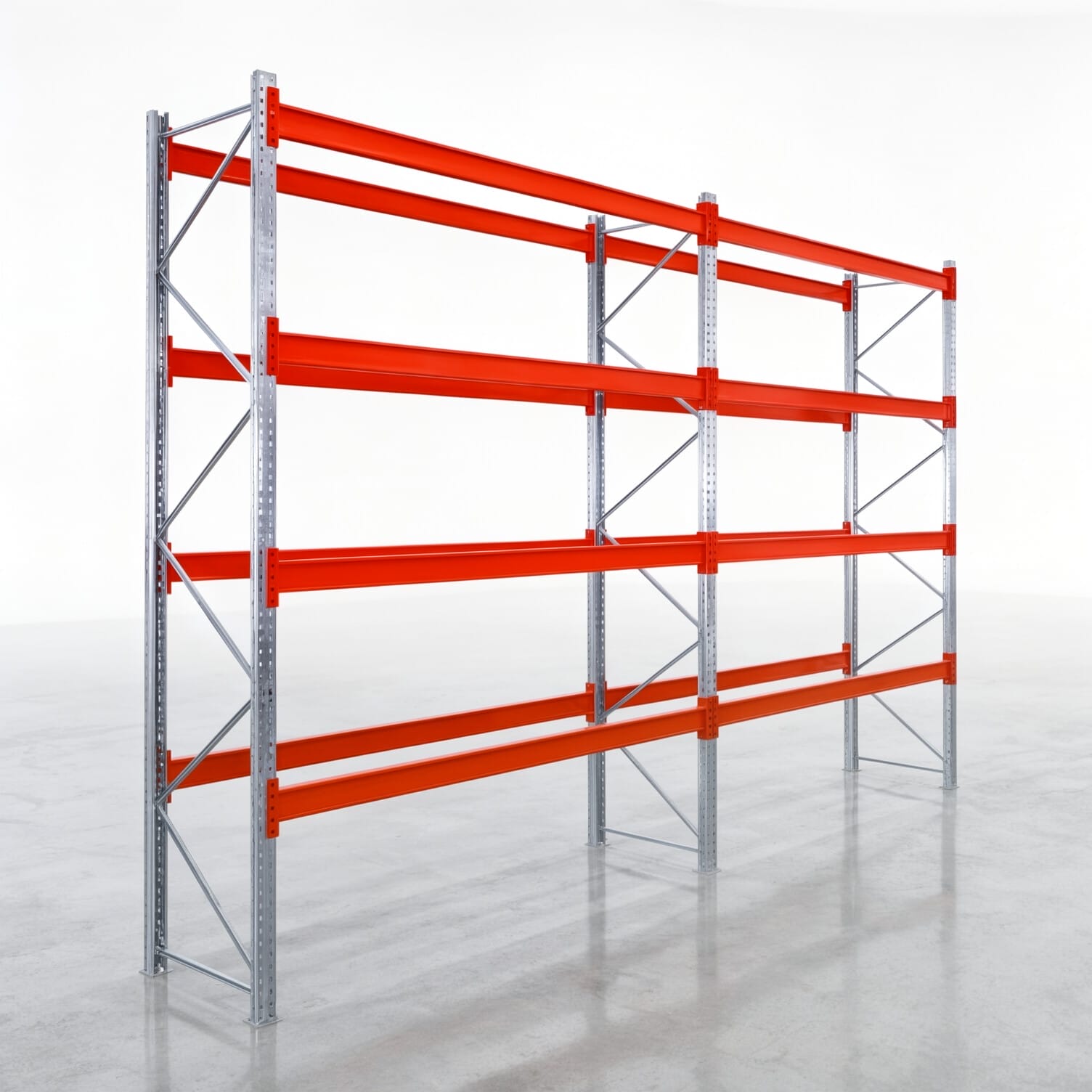 Palettenregale PRX 1000, Europalette, H: 3.600 mm, B: 5.700 mm, Palettengewicht: 500 kg, Palettenplätze: 30