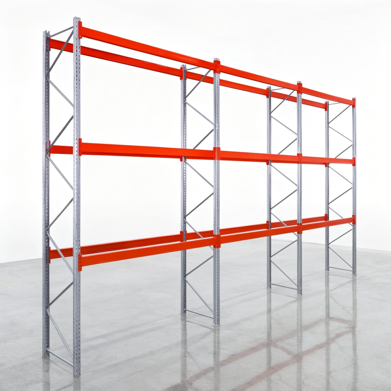 Palettenregale PRX 1000, Europalette, H: 4.600 mm, B: 8.500 mm, Palettengewicht: 1.250 kg, Palettenplätze: 36