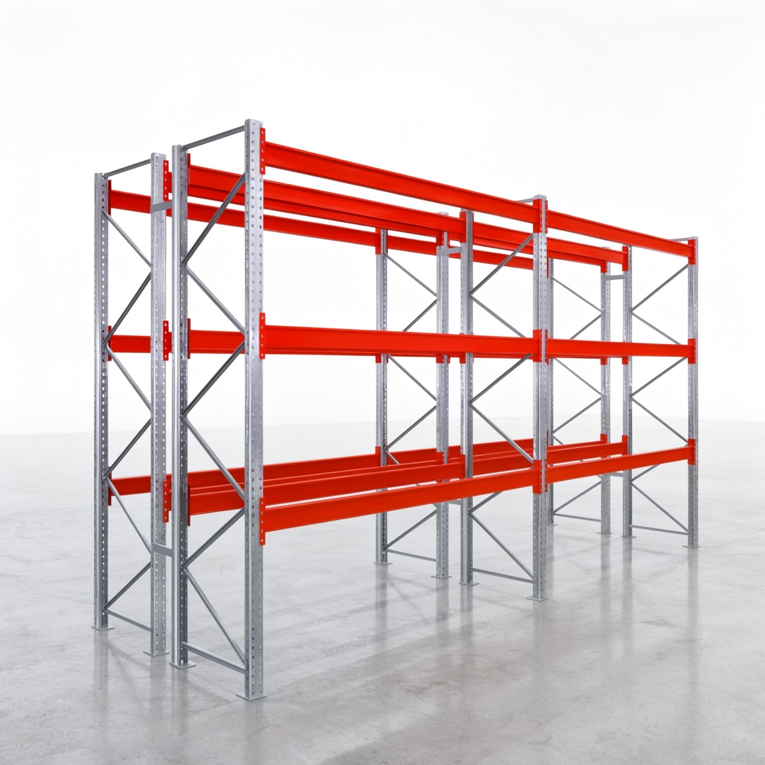 Palettenregale PRX 1000, Europalette, H: 3.100 mm, B: 5.700 mm, Palettengewicht: 1.000 kg, Palettenplätze: 48