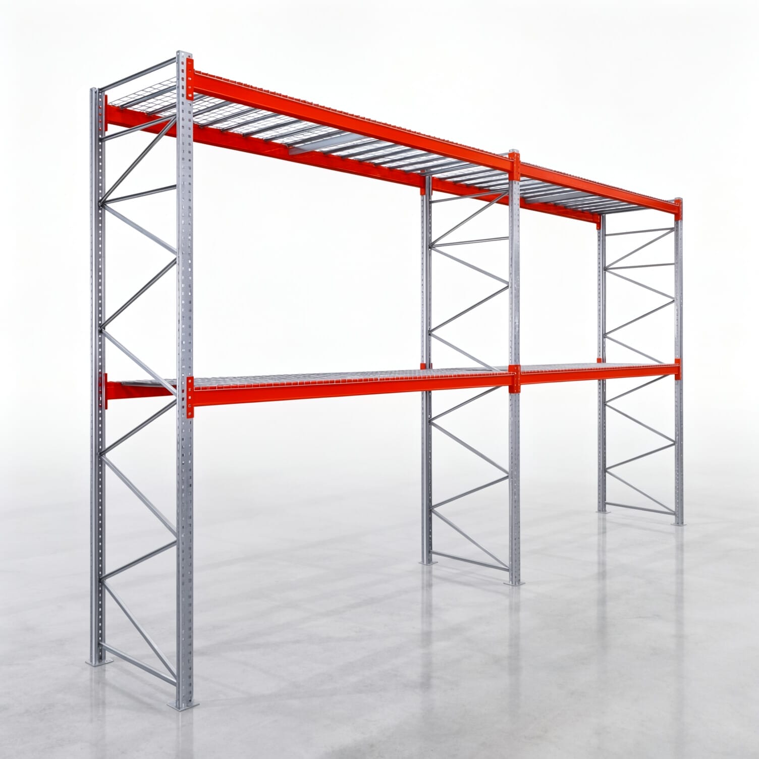 Palettenregale PRX 1000, Europalette, H: 4.100 mm, B: 7.500 mm, Palettengewicht: 1.000 kg, Palettenplätze: 24