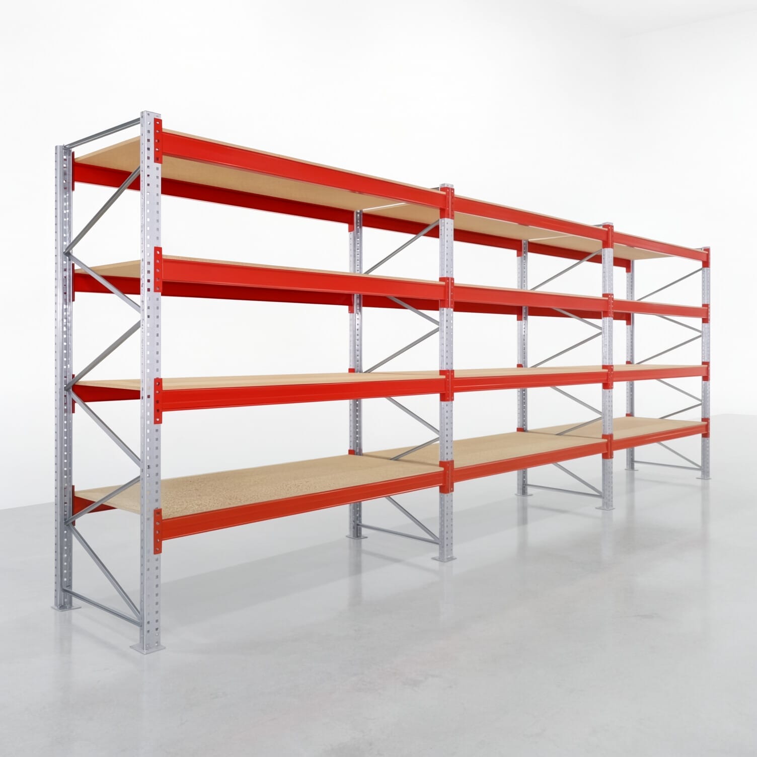 Palettenregale PRX 1000, Europalette, H: 3.100 mm, B: 8.500 mm, Palettengewicht: 1.000 kg, Palettenplätze: 45