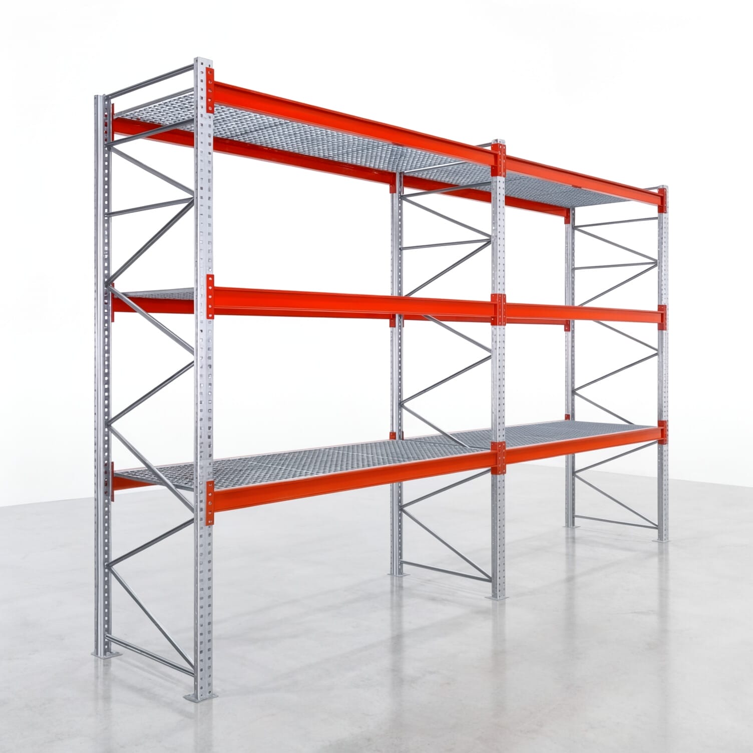 Palettenregale PRX 1000, Europalette, H: 3.600 mm, B: 5.700 mm, Palettengewicht: 750 kg, Palettenplätze: 24