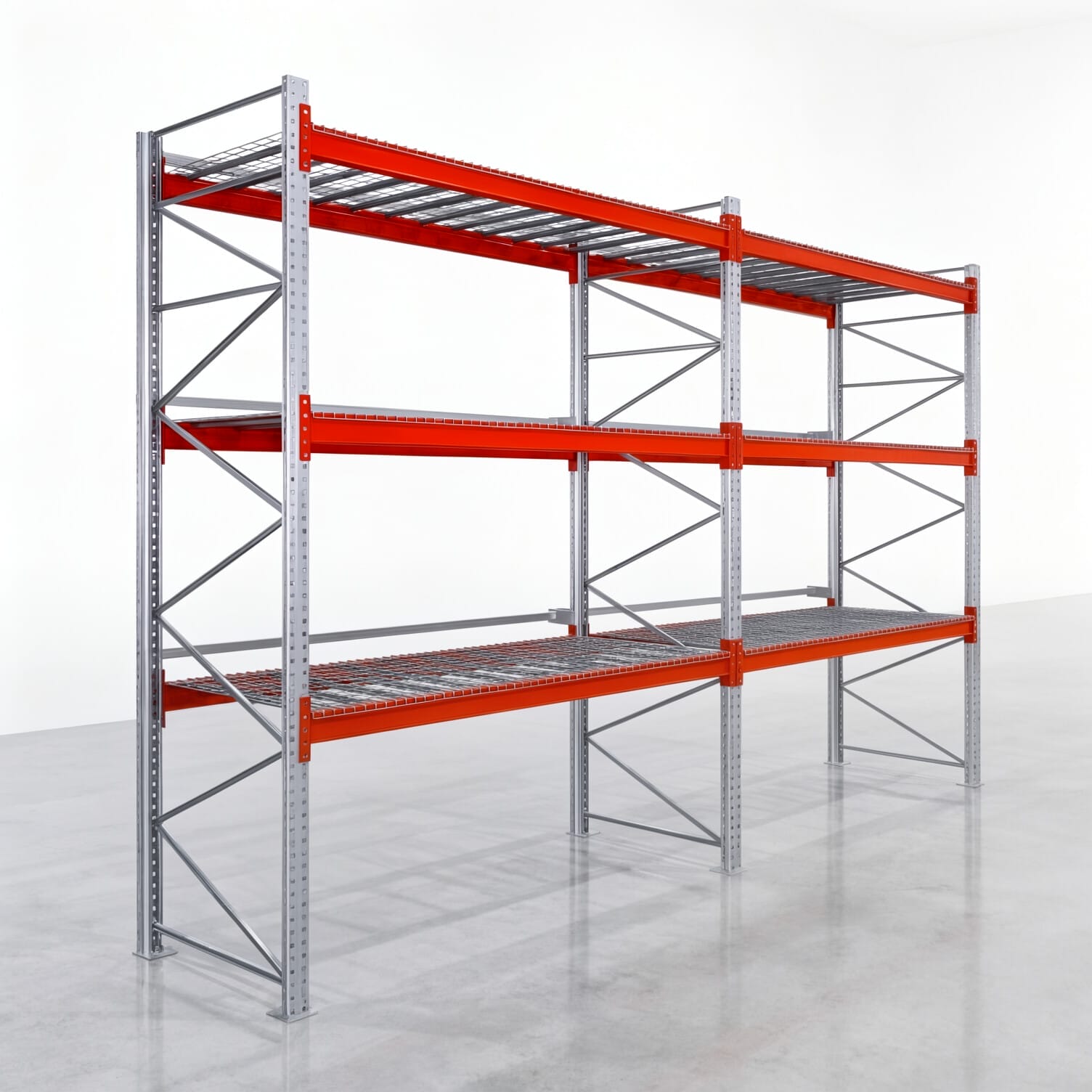 Palettenregale PRX 1000, Europalette, H: 3.600 mm, B: 5.700 mm, Palettengewicht: 750 kg, Palettenplätze: 24