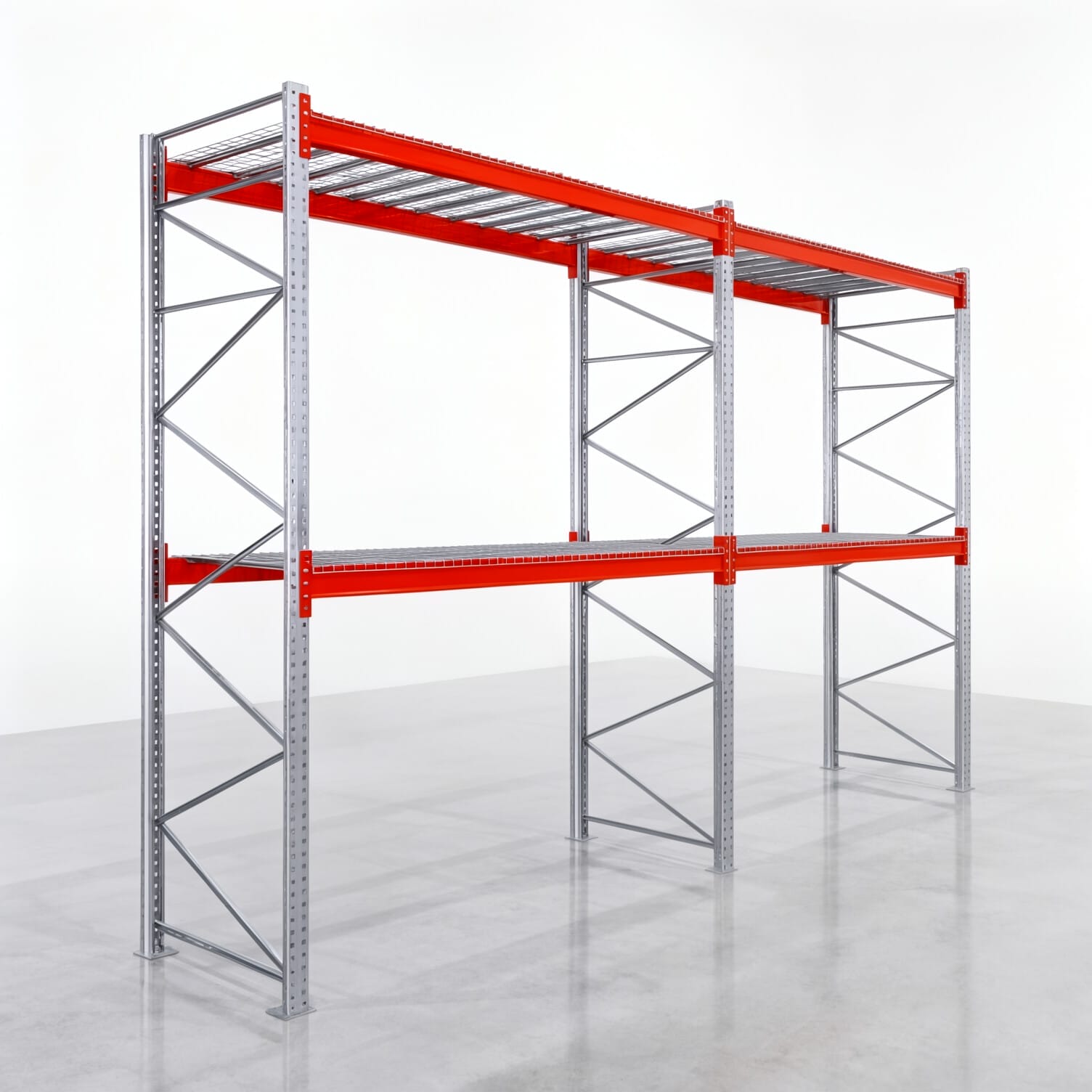 Palettenregale PRX 1000, Europalette, H: 3.600 mm, B: 5.700 mm, Palettengewicht: 500 kg, Palettenplätze: 18