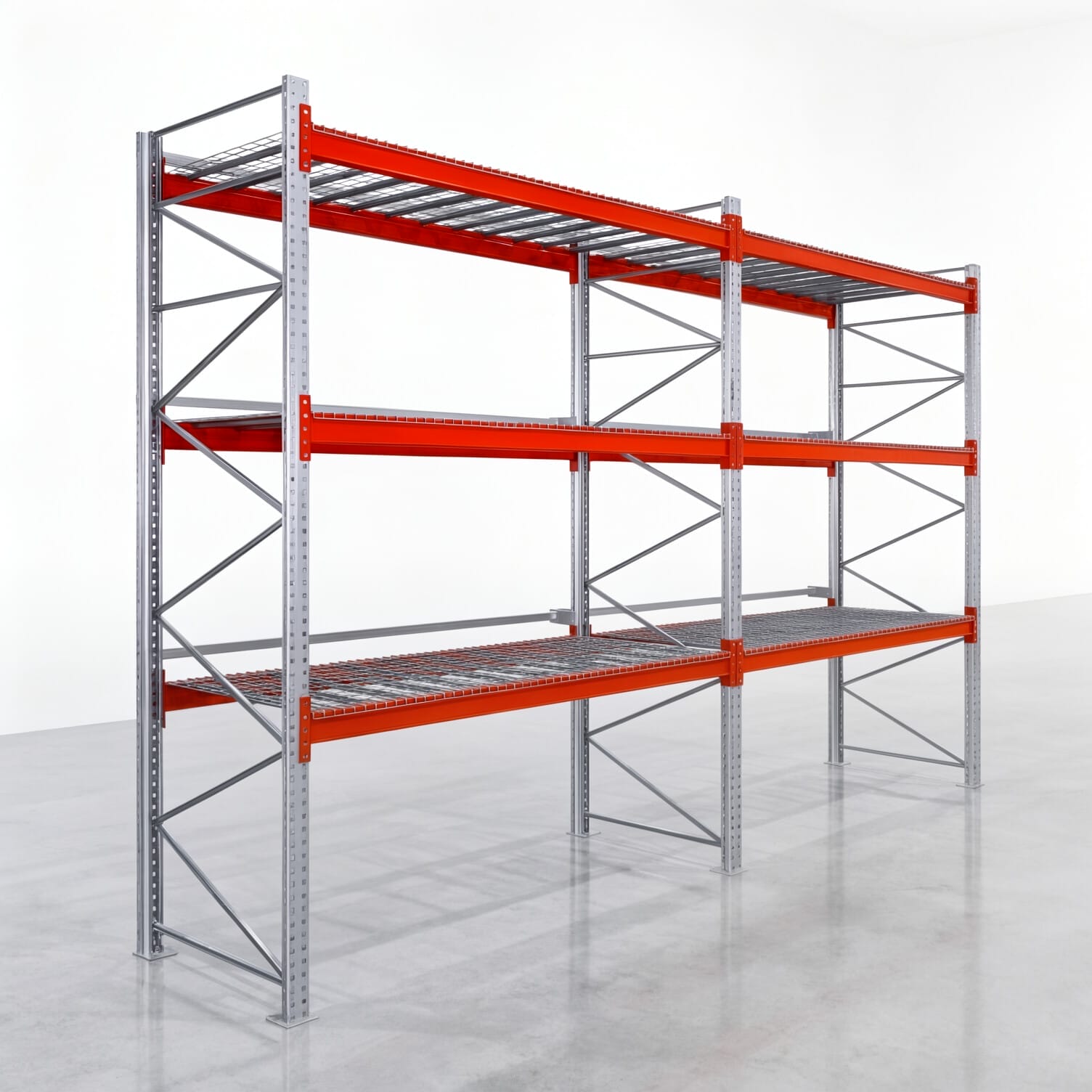 Palettenregale PRX 1000, Europalette, H: 3.600 mm, B: 5.700 mm, Palettengewicht: 750 kg, Palettenplätze: 24