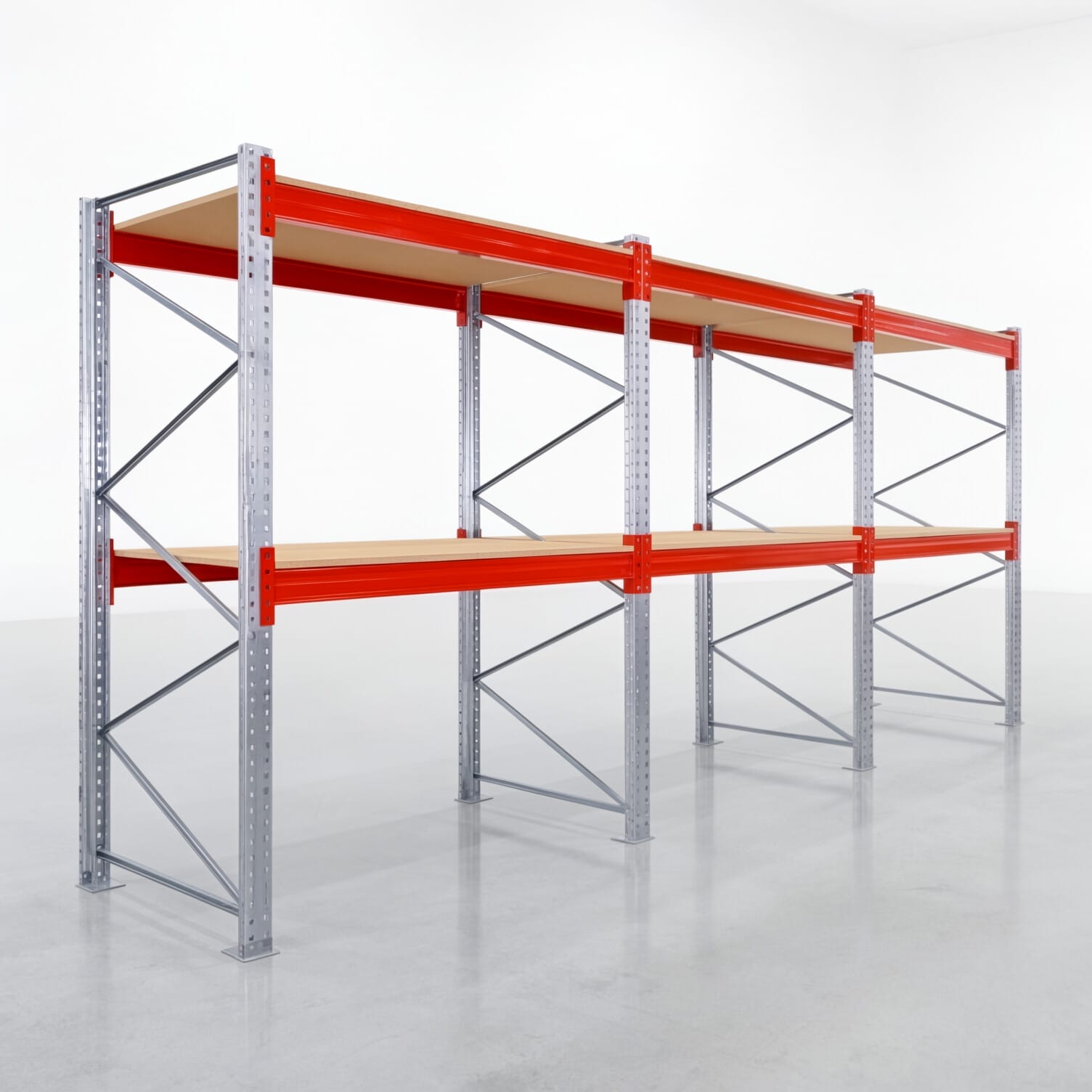 Palettenregale PRX 1000, Europalette, H: 2.600 mm, B: 5.800 mm, Palettengewicht: 1.250 kg, Palettenplätze: 18