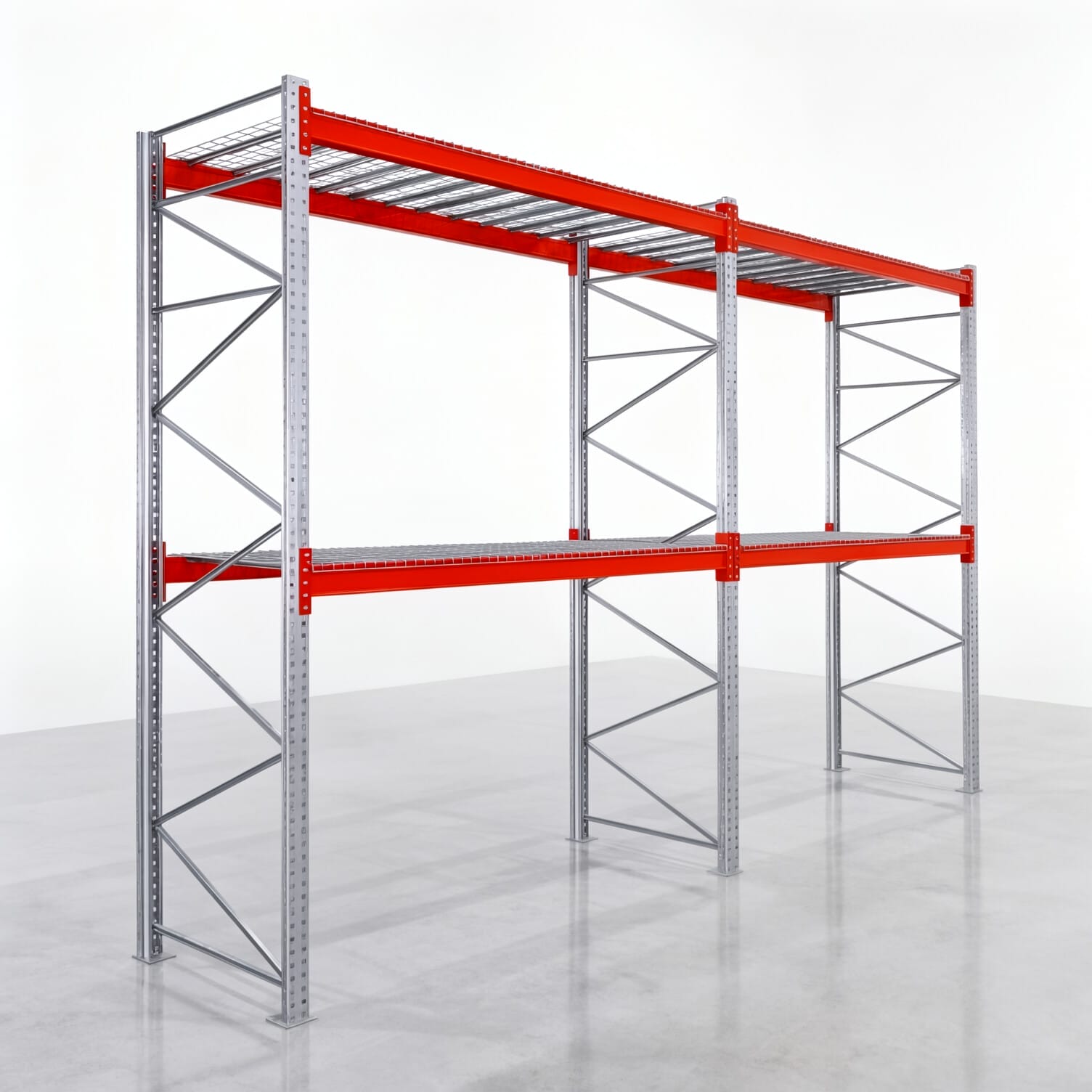 Palettenregale PRX 1000, Europalette, H: 3.600 mm, B: 5.700 mm, Palettengewicht: 750 kg, Palettenplätze: 18