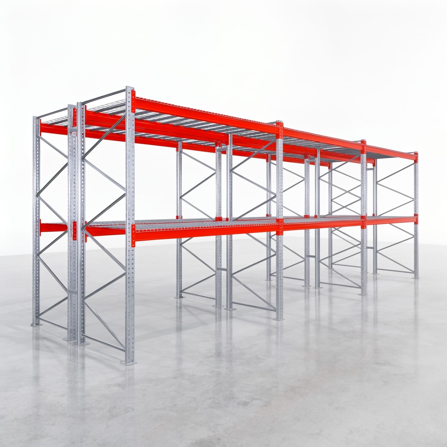 Palettenregale PRX 1000, Europalette, H: 3.100 mm, B: 8.500 mm, Palettengewicht: 750 kg, Palettenplätze: 27