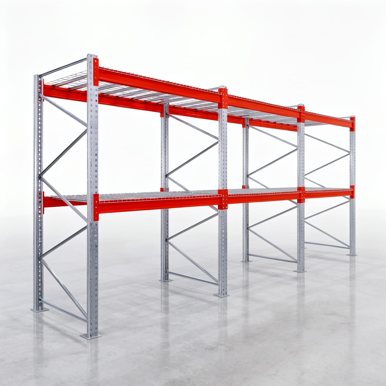 Palettenregale PRX 1000, Europalette, H: 2.600 mm, B: 5.800 mm, Palettengewicht: 500 kg, Palettenplätze: 18