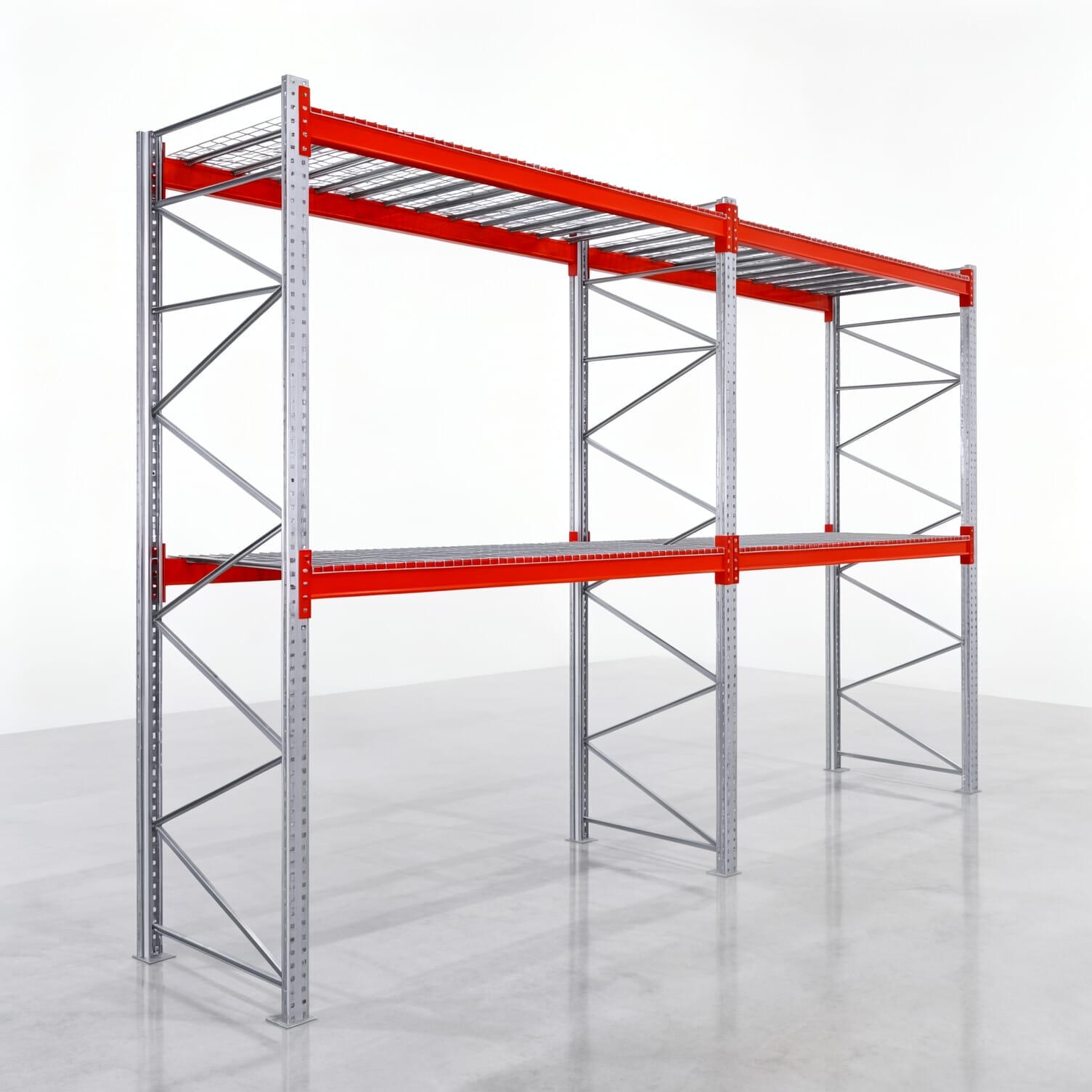 Palettenregale PRX 1000, Europalette, H: 3.600 mm, B: 5.700 mm, Palettengewicht: 500 kg, Palettenplätze: 18