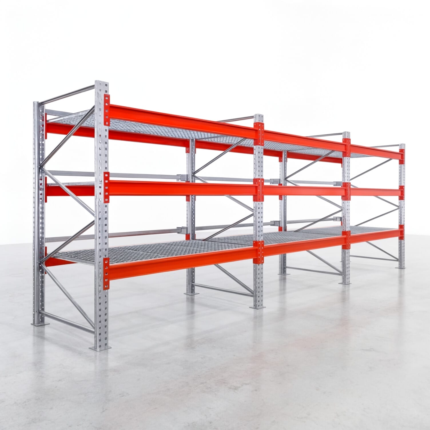 Palettenregale PRX 1000, Europalette, H: 2.100 mm, B: 5.800 mm, Palettengewicht: 1.250 kg, Palettenplätze: 24