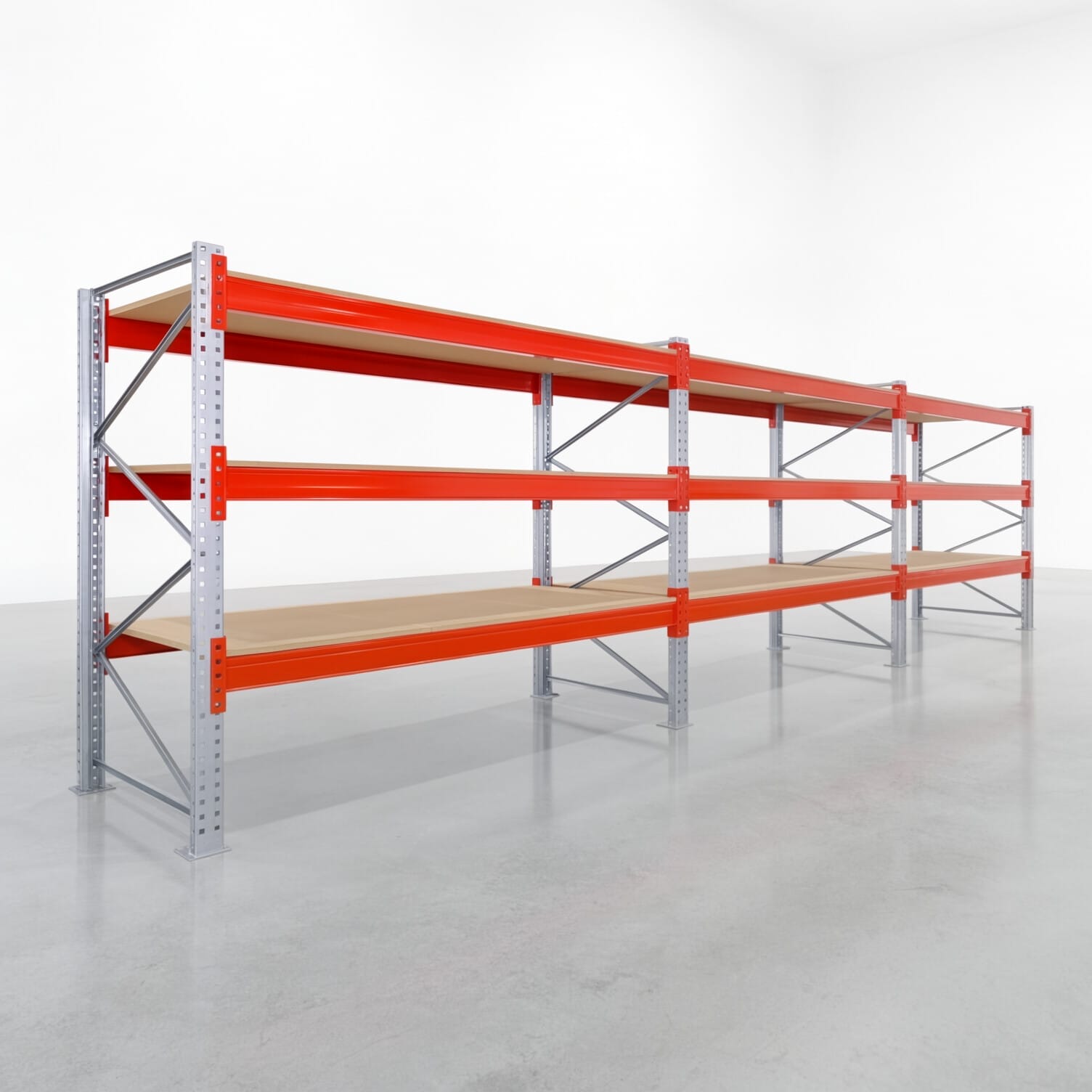 Palettenregale PRX 1000, Europalette, H: 2.100 mm, B: 8.500 mm, Palettengewicht: 750 kg, Palettenplätze: 36