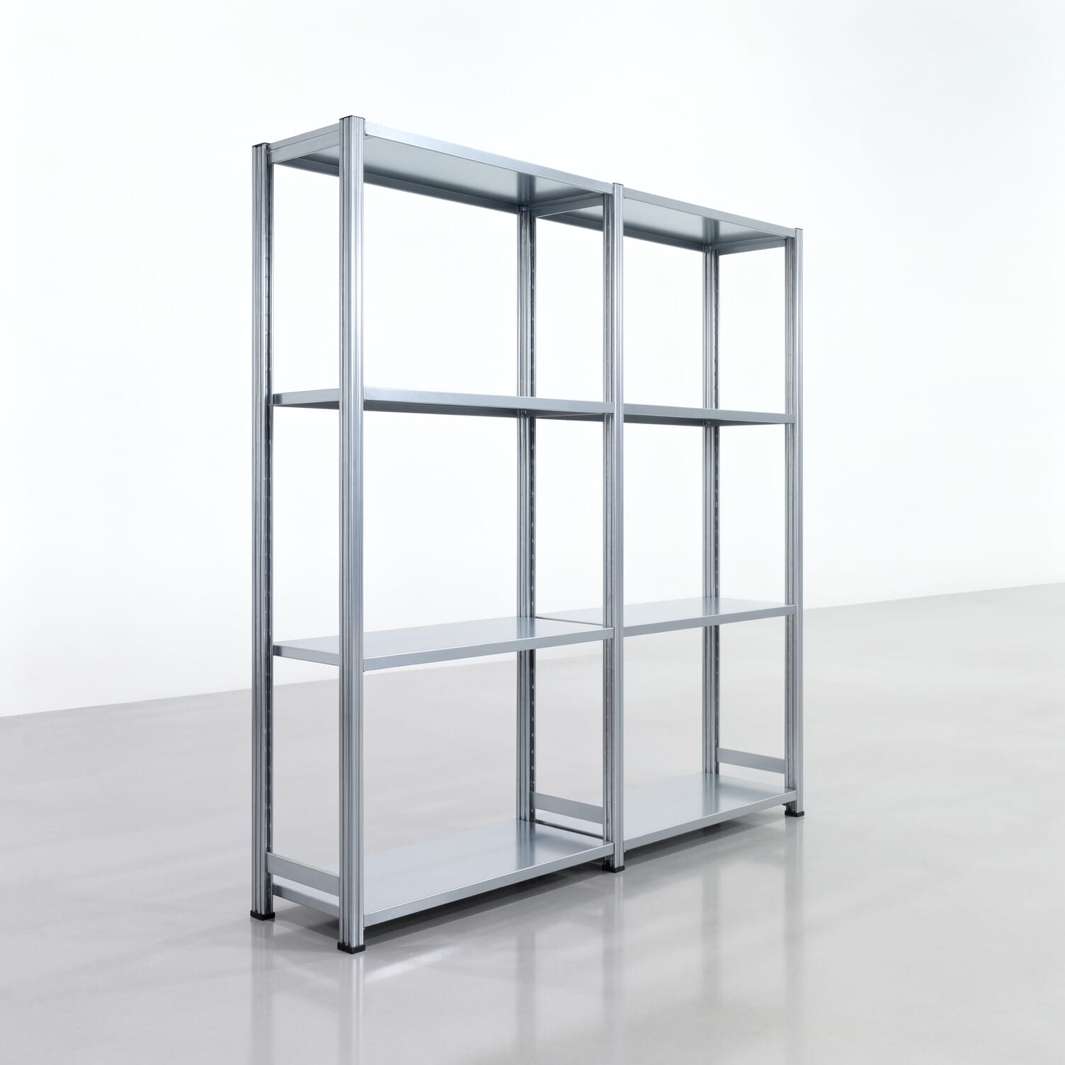 Fachbodenregal FBX 4000, H: 2.000 mm, B: 2.026 mm mm, T: 400 mm, Ebenen: 4