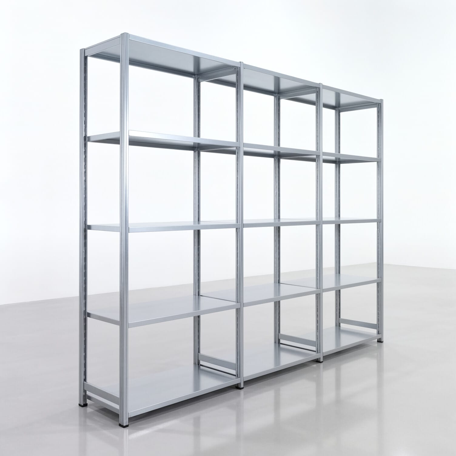 Fachbodenregal FBX 4000, H: 2.250 mm, B: 3.023 mm mm, T: 500 mm, Ebenen: 5