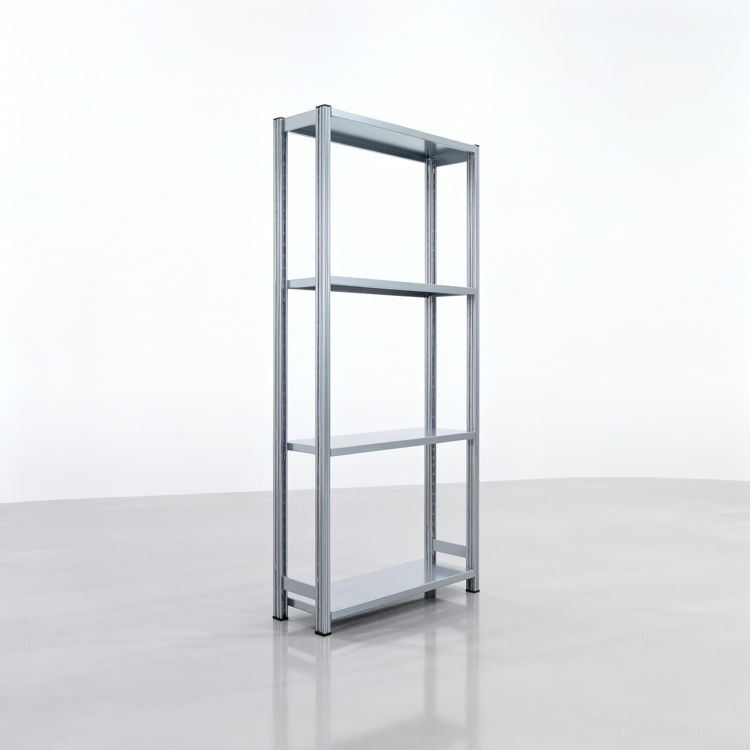 Fachbodenregal FBX 4000, H: 2.000 mm, B: 1.029 mm mm, T: 300 mm, Ebenen: 4