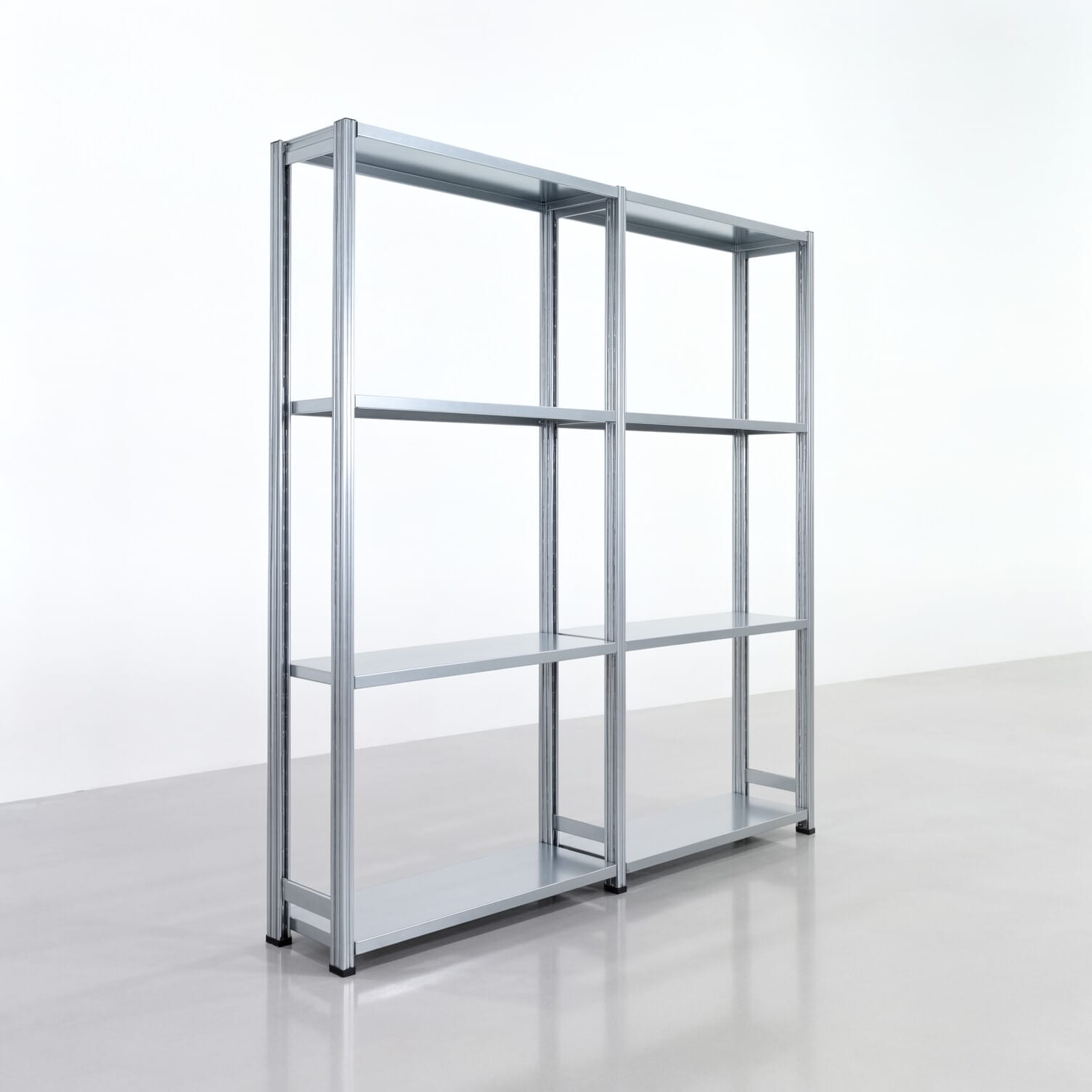 Fachbodenregal FBX 4000, H: 2.000 mm, B: 2.026 mm mm, T: 300 mm, Ebenen: 4