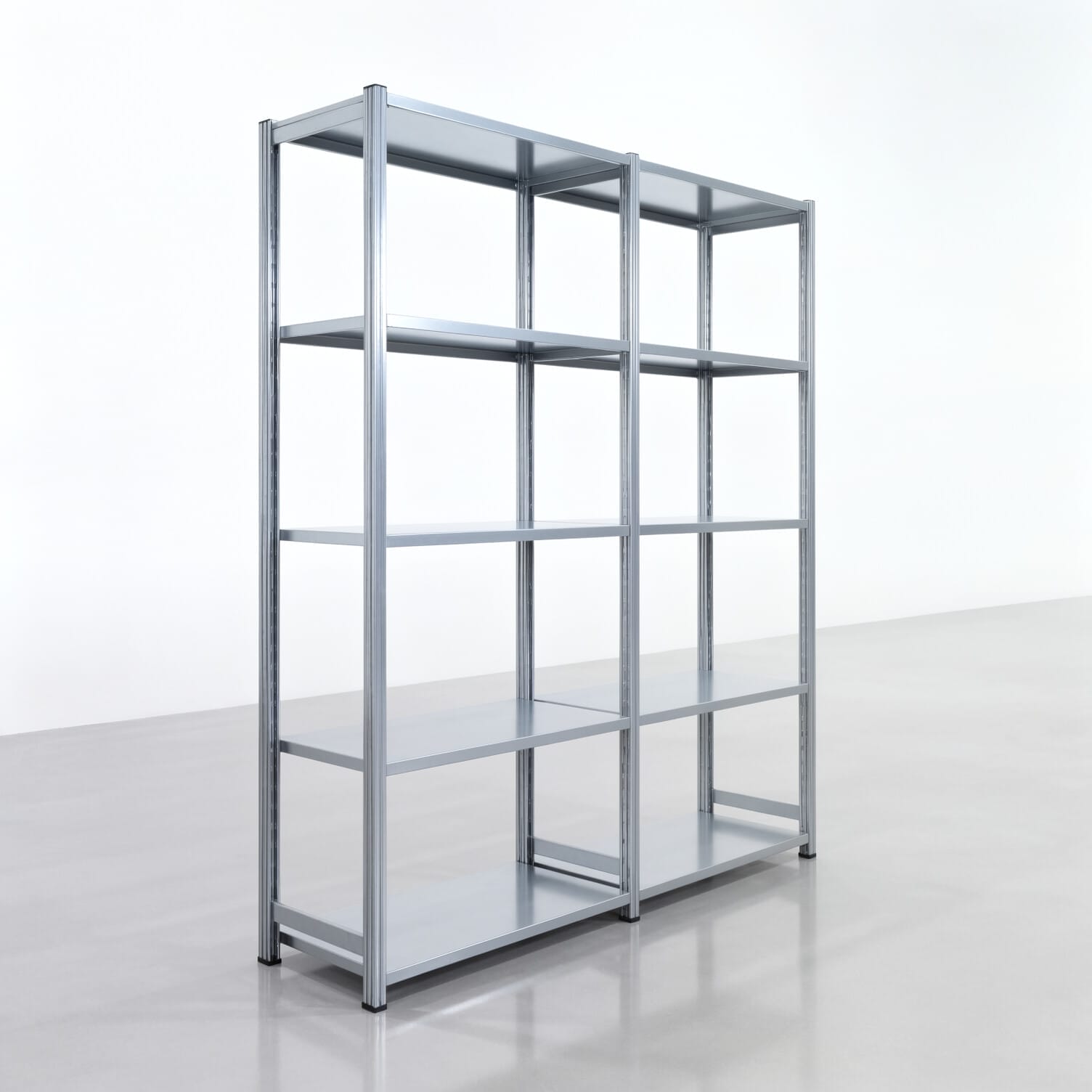 Fachbodenregal FBX 4000, H: 2.250 mm, B: 2.026 mm mm, T: 500 mm, Ebenen: 5