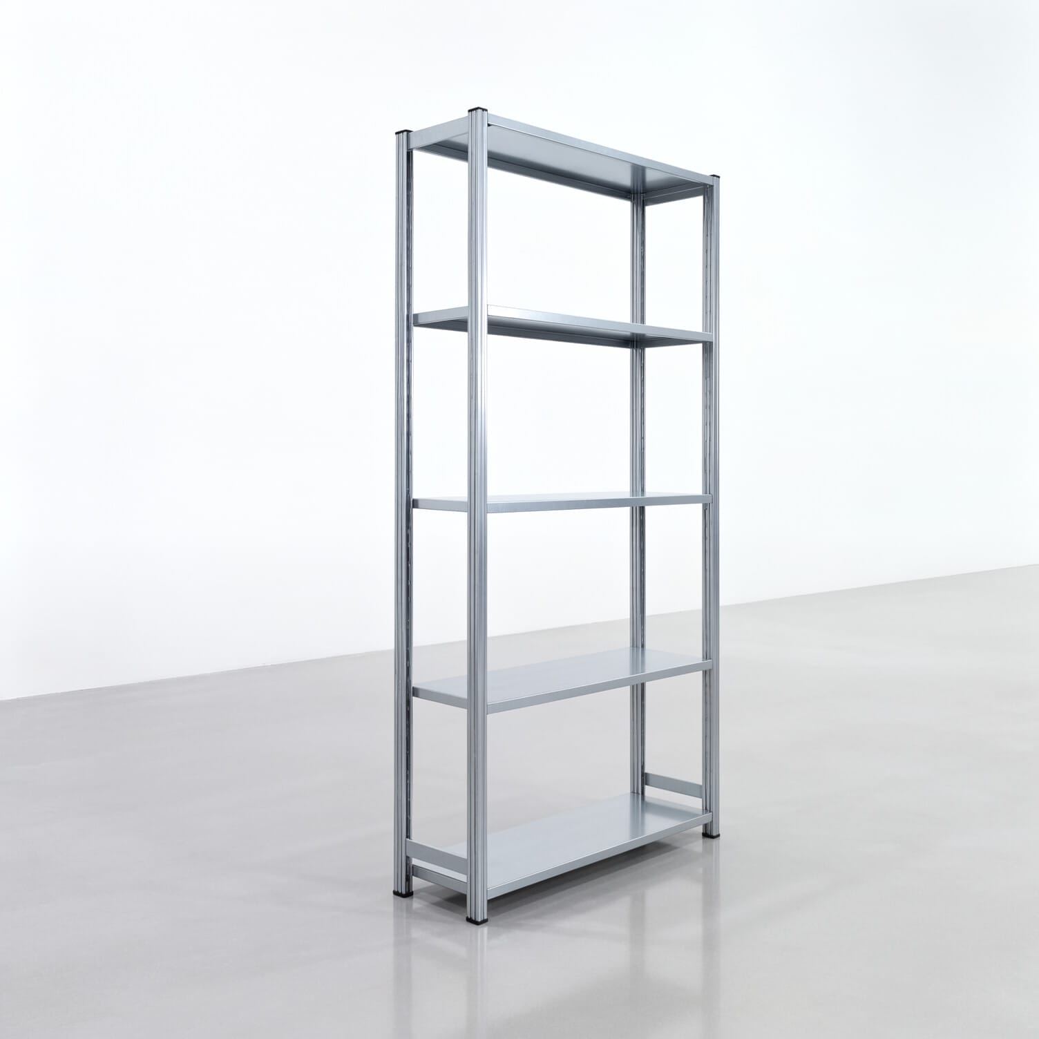 Fachbodenregal FBX 4000, H: 2.350 mm, B: 1.229 mm mm, T: 400 mm, Ebenen: 5