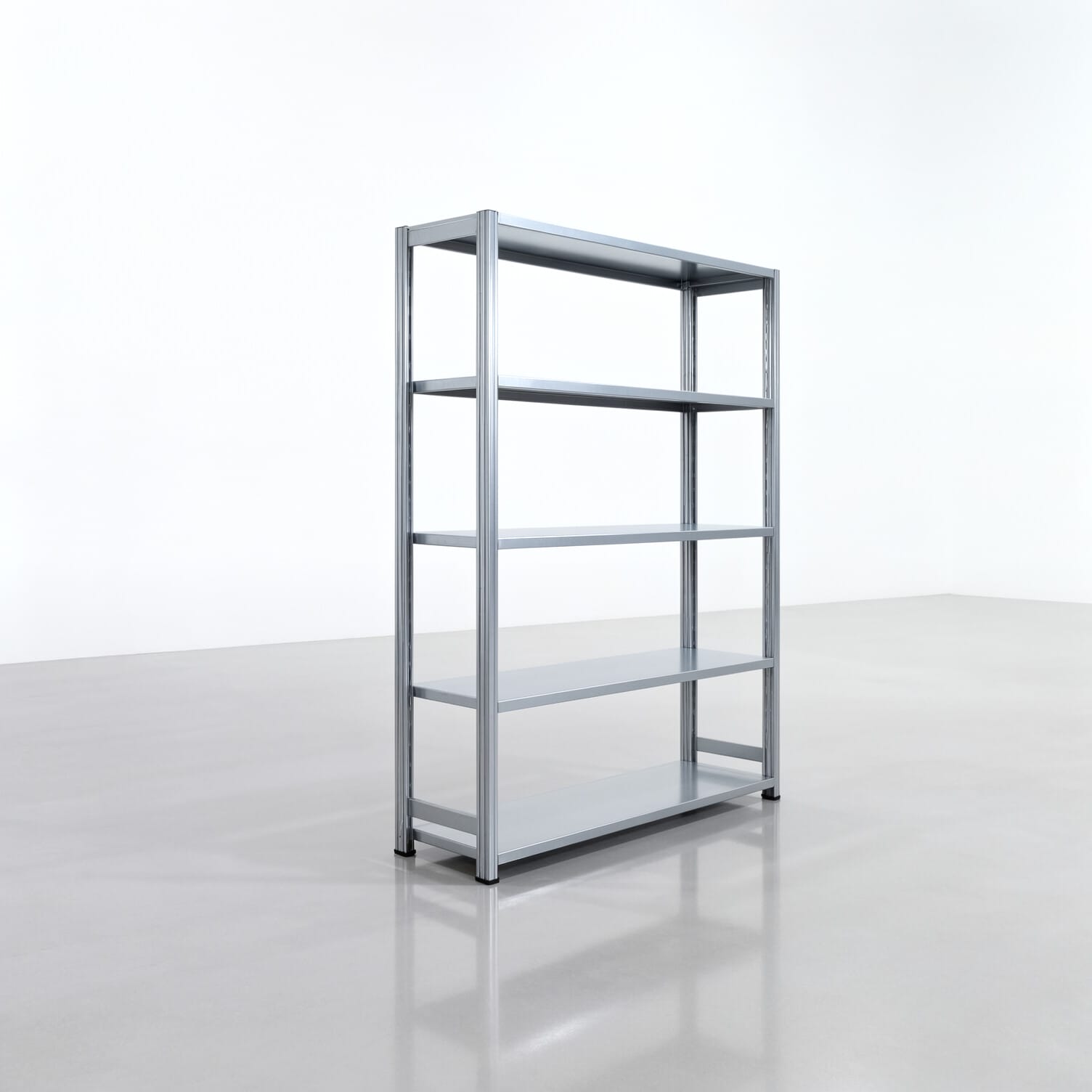 Fachbodenregal FBX 4000, H: 1.750 mm, B: 1.329 mm mm, T: 400 mm, Ebenen: 5