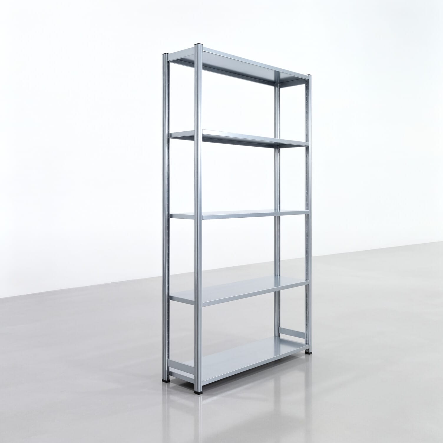 Fachbodenregal FBX 4000, H: 2.350 mm, B: 1.329 mm mm, T: 400 mm, Ebenen: 5