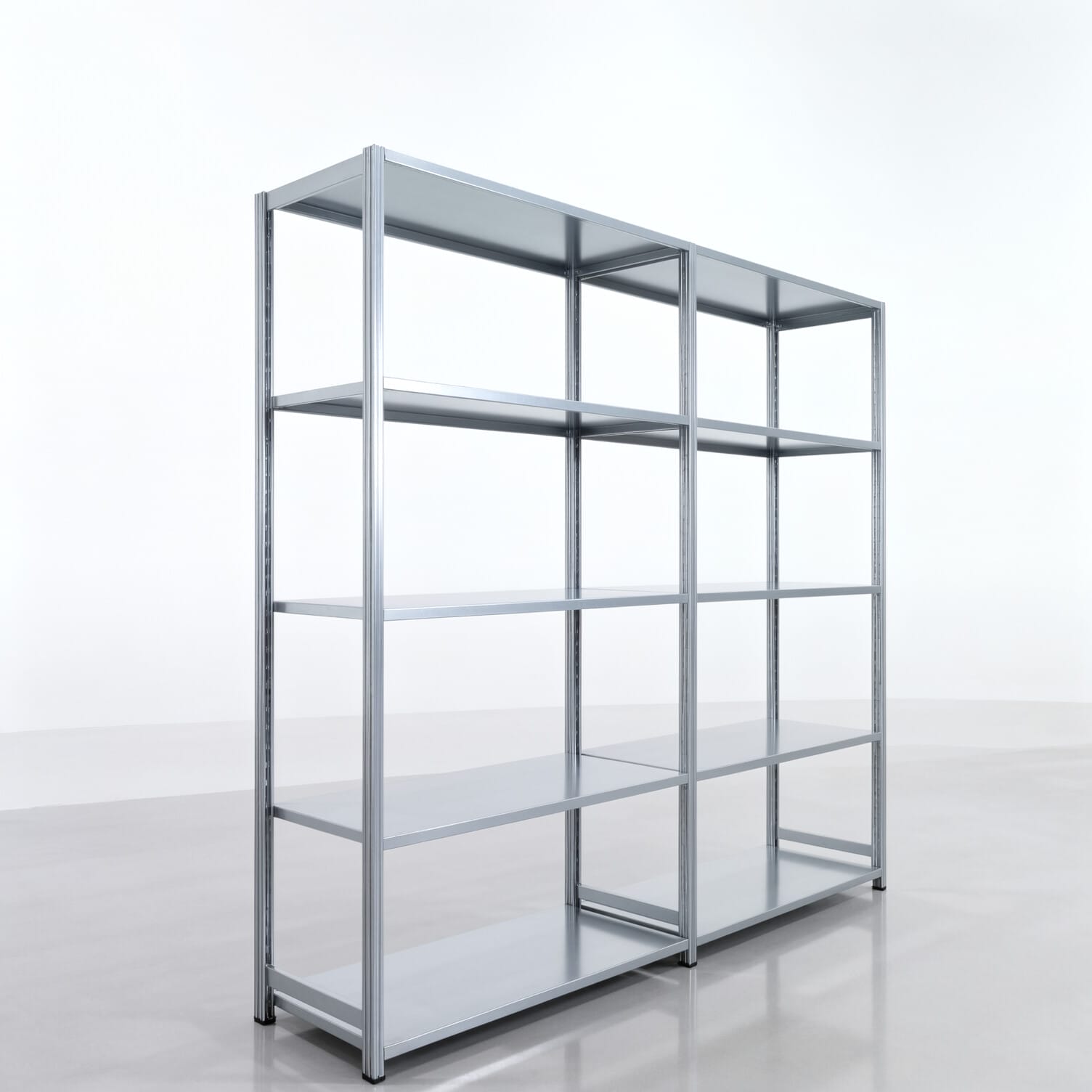 Fachbodenregal FBX 4000, H: 2.350 mm, B: 2.626 mm mm, T: 600 mm, Ebenen: 5