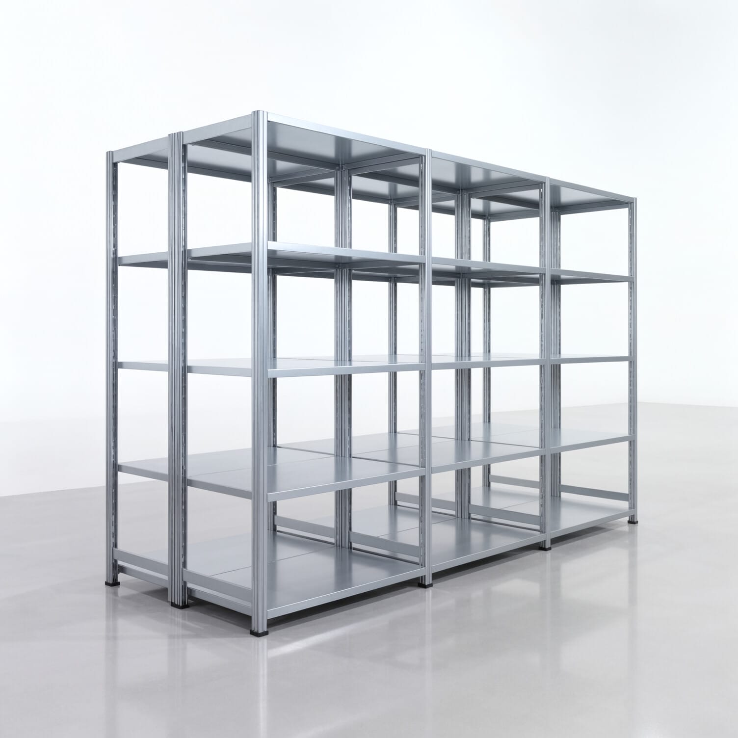 Fachbodenregal FBX 4000, H: 2.000 mm, B: 3.023 mm mm, T: 600 mm, Ebenen: 5