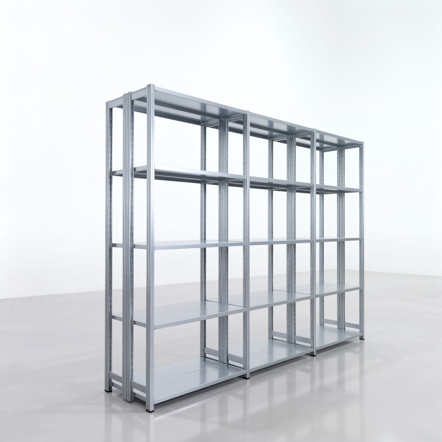 Fachbodenregal FBX 4000, H: 2.250 mm, B: 3.023 mm mm, T: 300 mm, Ebenen: 5