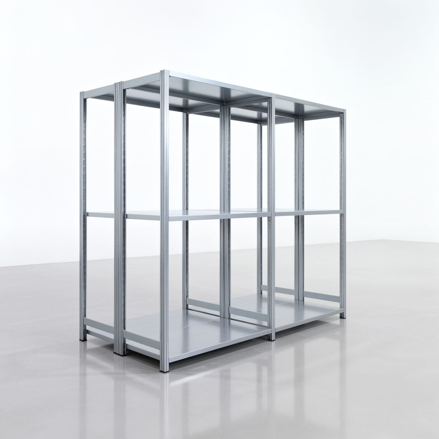 Fachbodenregal FBX 4000, H: 1.750 mm, B: 2.026 mm mm, T: 500 mm, Ebenen: 3